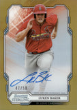 2019 Luken Baker Bowman Sterling Prospect AUTOGRAPH GOLD 47/50 AUTO #BSPA-BSI St. Louis Cardinals