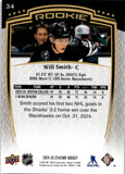 2024-25 Will Smith Upper Deck Stature ROOKIE 233/999 RC #34 San Jose Sharks
