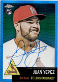 2022 Juan Yepez Topps Chrome Platinum Anniversary BLUE PRISM REFRACTOR AUTOGRAPH ROOKIE 5/99 AUTO RC #CPA-JY St. Louis Cardinals