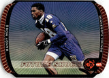 1998 Randy Moss Upper Deck UD3 FUTURE SHIOCK DIE-CUT ROOKIE 72/2000 RC #17 Minnesota Vikings
