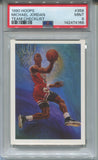 1990-91 Michael Jordan NBA Hoops TEAM CHECKLIST PSA 8 #358 Chicago Bulls HOF 4168