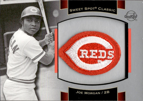2003 Joe Morgan Upper Deck Sweet Spot Classic SOUVENIR LOGO PATCH RELIC #P-JM1 Cincinnati Reds HOF