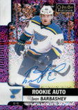 2017-18 Ivan Barbashev OPC Platinum VIOLET PIXELS ROOKIE AUTO RC AUTOGRAPH #R-IB St. Louis Blues