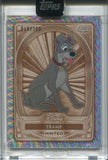 2025 Tramp Topps Chrome Disney Minted SILVER WAVE REFRACTOR 064/100 #48 Lady and the Tramp