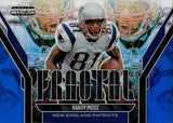 2025 Randy Moss Panini Prizm Black FRACTAL BLUE PRIZM 110/199 #9 New England Patriots