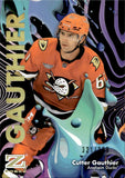 2024-25 Cutter Gauthier Skybox Metal Universe Z FORCE RAVE ROOKIE 321/399 RC #37 Anaheim Ducks
