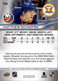 2025-26 Matthew Schaefer Upper Deck Extended Series ROUND 1 DRAFT ROOKIE RC #746 New York Islanders 1