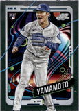 2024 Yoshinobu Yamamoto Topps Cosmic Chrome ROOKIE RC #125 Los Angeles Dodgers 3