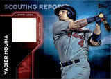 2016 Yadier Molina Topps SCOUTING REPORT GAME-USED MEMORABILIA JERSEY #SRR-YM St. Louis Cardinals 2
