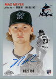 2023 Max Meyer Topps Chrome Platinum Anniversary ROOKIE AUTOGRAPH 32/199 RC AUTO #CPA-MMEY Miami Marlins