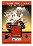 2003-04 Jarome Iginla Pacific QUEST FOR THE CUP GAME-WORN JERSEY 667/925 #3 Calgary Flames