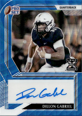 2022 Dillon Gabriel Leaf Pro Set BLUE WAVE AUTOGRAPH ROOKIE AUTO RC 12/30 #PA-DG1 Central Florida Knights Cleveland Browns