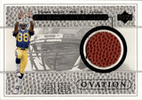 1999 Torry Holt Upper Deck Ovation A PIECE OF HISTORY FOOTBALL ROOKIE RC #TH-H St. Louis Rams
