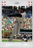 2007 Ken Griffey Jr. Topps Chrome WHITE REFRACTOR 395/660 #186 Cincinnati Reds