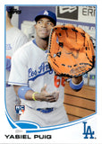 2013 Yasiel Puig Topps Update ROOKIE BIG GLOVE SP PHOTO VARIATION RC #US250 Los Angeles Dodgers