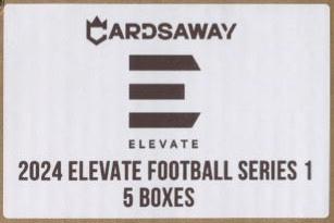 2024 CardsAway Elevate Football Hobby, 5 Box Case