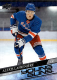 2020-21 Alexis Lafreniere Upper Deck SERIES 1 YOUNG GUNS ROOKIE RC #201 New York Rangers