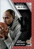 2015-16 Kobe Bryant Panini Kobe Herovillain RED MVP FAREWELL UNLEASH THE HERO #21 Los Angeles Lakers