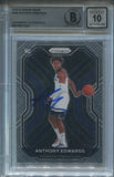 2020-21 Anthony Edwards Panini Prizm BAS 10 AUTO AUTOGRAPH ROOKIE RC #258 Minnesota Timberwolves 7242