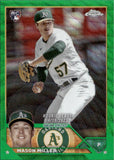 2023 Mason Miller Topps Chrome Update GREEN WAVE REFRACTOR ROOKIE 83/99 RC #USC-39 Oakland A's