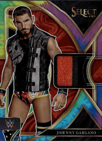 2023 Johnny Gargano Panini Select WWE TIE DYE SELECTIVE SWATCHES SHIRT 17/25 RELIC #SW-JGN Monday Night Raw
