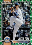 2026 Jonah Tong Topps SERIES ONE SPRING TRAINING GREEN FOIL ROOKIE 17/99 RC #4 New York Mets