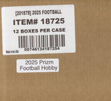 2025 Panini Prizm Football Hobby, 12 Box Case *RELEASES 2/2*