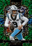 2025 Bryce Young Panini Select PREMIER LEVEL GREEN DISCO PRIZM 5/5 #145 Carolina Panthers