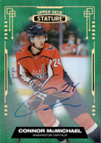 2021-22 Connor McMichael Upper Deck Stature GREEN AUTOGRAPH 14/50 AUTO #79 Washington Capitals