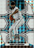 2022 Sandy Alcantara Panini Mosaic WHITE SP 13/25 #117 Miami Marlins