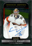 2021-22 Spencer Knight O-Pee-Chee OPC Platinum ROOKIE AUTOS RC AUTOGRAPH #R-SK Florida Panthers