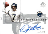 2001 Doug Flutie Upper Deck SP Authentic SIGN OF THE TIMES AUTOGRAPH AUTO #DF San Diego Chargers