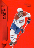 2023-24 Kirby Dach Skybox Metal Universe PRECIOUS METAL GEMS RED 2/100 PMG #94 Montreal Canadiens
