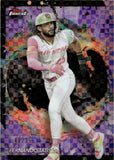 2024 Fernando Tatis Jr. Topps Finest PURPLE CHECKERBOARD REFRACTOR 41/75 #224 San Diego Padres