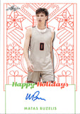 2023 Matas Buzelis Leaf Happy Holidays AUTOGRAPH AUTO #BA-MB1 Chicago Bulls