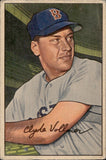 1952 Clyde Vollmer Bowman #57 Boston Red Sox BV$15
