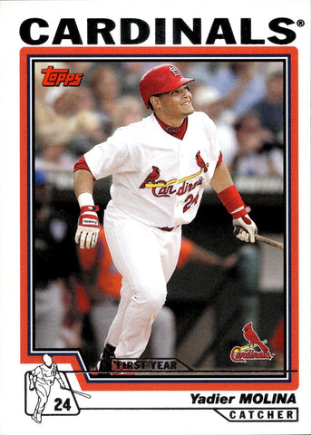 2004 Yadier Molina Topps ROOKIE RC #324 St. Louis Cardinals