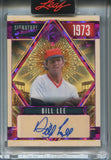 2025 Bill Lee Leaf Seasons in The Sun PINK FOIL SIGNATURE SERIES AUTO 1/8 AUTOGRAPH #SSE-BL1 Boston Red Sox