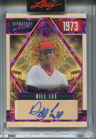 2025 Bill Lee Leaf Seasons in The Sun PINK FOIL SIGNATURE SERIES AUTO 1/8 AUTOGRAPH #SSE-BL1 Boston Red Sox