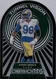 2022 Aaron Donald Panini Obsidian TUNNEL VISION 67/99 #TV-ADO Los Angeles Rams