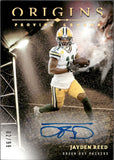 2024 Jayden Reed Panini Origins PROVING GROUND AUTOGRAPH 2/99 AUTO #PGS-JRE Green Bay Packers