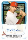 2010 Daniel Descalso Bowman PROSPECTS AUTOGRAPH AUTO #BPA-DD St. Louis Cardinals