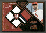 2016 Lance Lynn Topps Museum Collection PRIMARY PIECES QUAD RELIC JERSEY PATCH 66/75 #PPQR-LL St. Louis Cardinals *BACK SURFACE SCRATCHES*