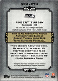 2012 Robert Turbin Topps Supreme ROOKIE AUTOGRAPH 14/50 RC AUTO #SRA-RTU Seattle Seahawks
