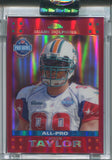 2007 Jason Taylor Topps Chrome RED REFRACTOR PRO BOWL 005/139 #TC46 Miami Dolphins HOF