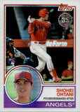 2018 Shohei Ohtani Topps Update 1983 DESIGN SILVER PACK ROOKIE RC #145 Anaheim Angels