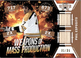 2021-22 Phil Esposito Leaf Lumber WEAPONS OF MASS PRODUCTION 31/35 STICK #WMP-14 Boston Bruins