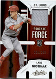 2022 Lars Nootbaar Panini Absolute ROOKIE FORCE JERSEY RELIC 30/199 RC #RF-LN St. Louis Cardinals