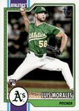 2026 Luis Morales Topps SERIES ONE VINTAGE STOCK VARIATION ROOKIE 46/99 RC #259 Oakland A's
