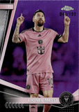2024 Lionel Messi Topps Chrome MLS PURPLE REFRACTOR 44/199 #10 Inter Miami CF